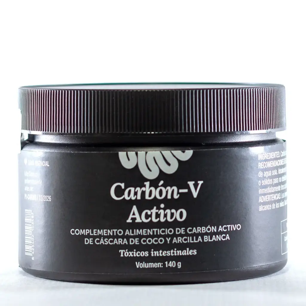 Carbón V Activo y vegetal – Suplemento natural en polvo